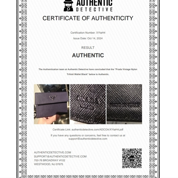 Prada Tessuto Tri Fold Wallet - Picture 8 of 15